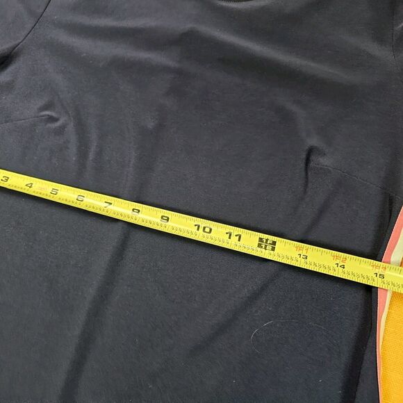 Women's Modest Dress Sz S W/Pockets Navy / Pink Colorblock Tulip Sleeve - Picture 8 of 10